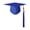 Blue, variant on Graduation Cap with 2026 Tassel