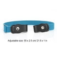 thumbnail image 2 of Sonducket Cinturón sin hebilla Suministros de armario para niños Niñas a cuadros morados y negros Cinturones azul claro Sonducket AP008680-26, 2 of 5