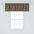 thumbnail image 2 of Ambesonne Fashion Window Valance, Retro Women Shoes and Bags, 54" X 18", Charcoal Grey Multicolor, 2 of 3