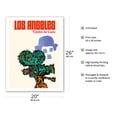 thumbnail image 2 of Los Angeles - United Airlines - Charlie Chaplin with Movie Camera - Vintage Airline Travel Poster by James Jebavy c.1967 - Fine Art Matte Paper Print (Unframed) 20x26in, 2 of 4