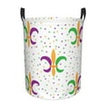 thumbnail image 2 of Uemuo Mardi Gras Carnival1 Pattern Circular Laundry Hamper Basket with handles,Collapsible laundry basket,Large capacity laundry hamper,Laundry Organizer-Small, 2 of 8