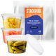 thumbnail image 1 of Contenedores de delicatessen Stack Man, 48 juegos de plástico de 480 ml con tapas, 1 of 8