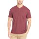 thumbnail image 2 of GH Bass & Co. Camiseta Henley con rayas para hombre, rojo, mediano G.H. Bass & Co. henley, 2 of 2