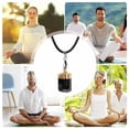 thumbnail image 3 of EOEMY 10X Natural Gold-Rimmed Black Tourmaline Quartz Crystal Pendant Energy Necklace, 3 of 9