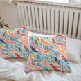 thumbnail image 6 of Throw Pillow Covers 20x20 Inch Set of 2, Abstract Beach Waterproof Outdoor Pillow Covers, Summer Colorful Coastal Ocean Sea Wave Decorative Cushion Pillowcases for Couch, Sofa, Bed, Garden, Patio, 6 of 9