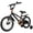 Black, variant on Hykolity Kids Bikes, 16 Inch BMX Style Boy's Bicycle Ages 4-6 Years Old, Kids Bicycle for Boys Girls with Training Wheels, Adjustable Seat, Front and Rear Fender, Black