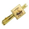 thumbnail image 1 of I Can Dig It Dog Funny Humor Square Tie Bar Clip Clasp Tack- Silver or Gold, 1 of 5