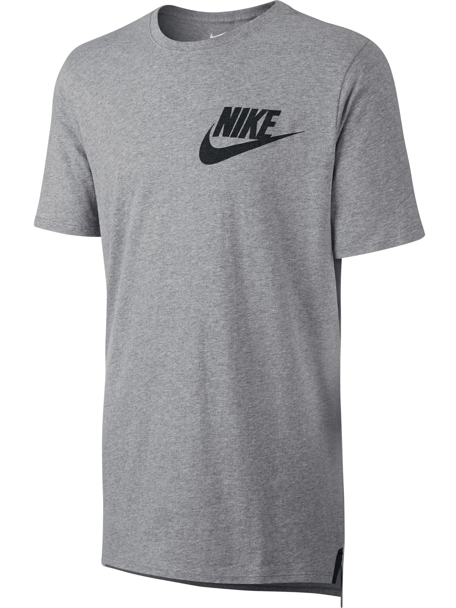 Nike - Nike Futura Drop Hem Men's T-Shirt Athletic Grey/Black 799338 ...