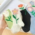 thumbnail image 4 of Tittly Crew Socks for Women Crew Socks Warm Christmas Fashion Windproof Printing Mid Tube Socks Long Tube Cotton Socks for Women Slouch Socks Black One Size, 4 of 8