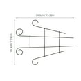 thumbnail image 2 of DEEPCRAFF Black Metal Garden Trellis with Iron Rods for Climbing Plants, Vines, Flowers, and, 2 of 8