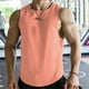 thumbnail image 2 of Camiseta para Hombres Moda Hombres Casual Color Sólido Fitness Ropa Deportiva Camiseta de Cuello Redondo, 2 of 6