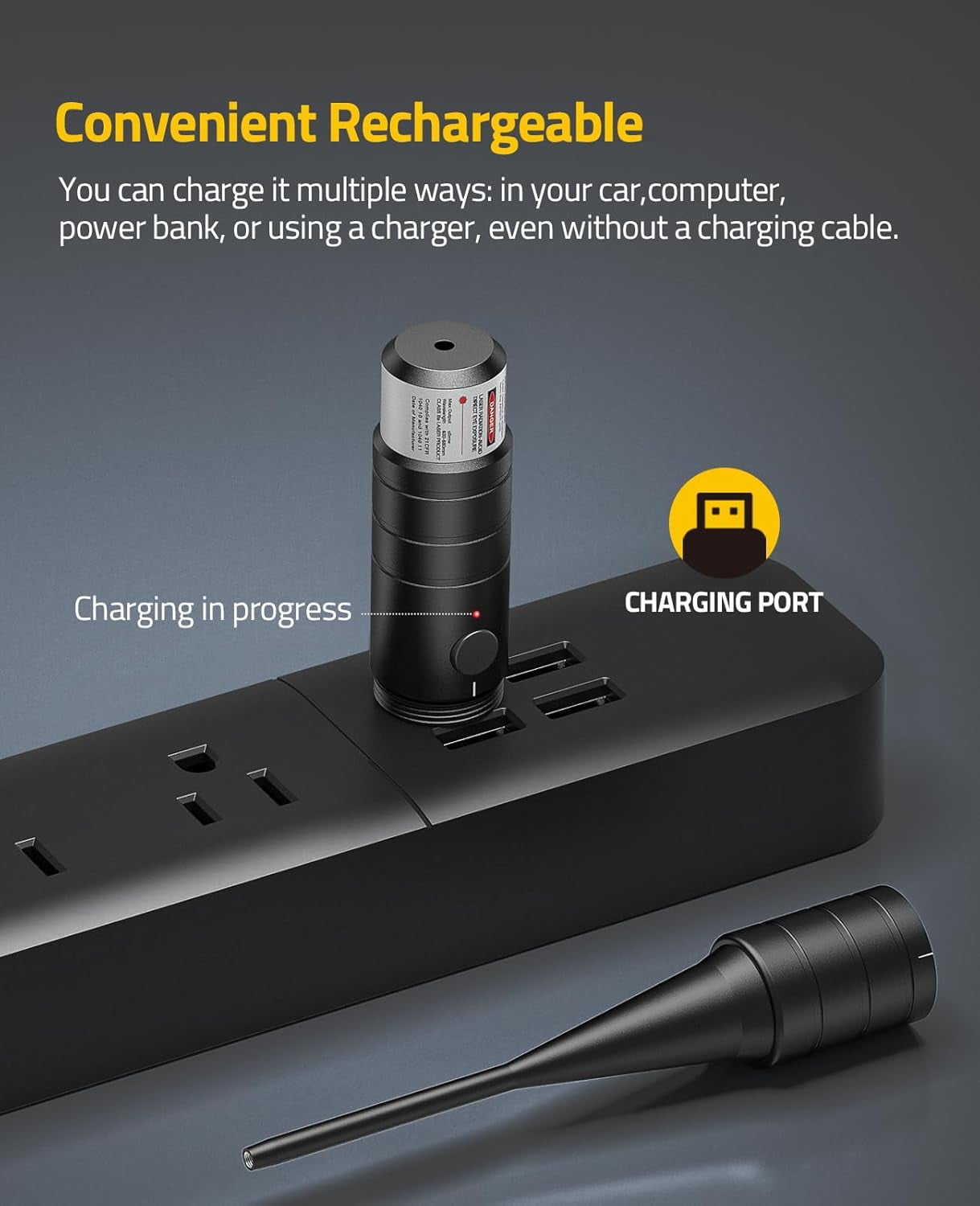CVLIFE Rechargeable Bore Sighter Kit with 32 Adapters
