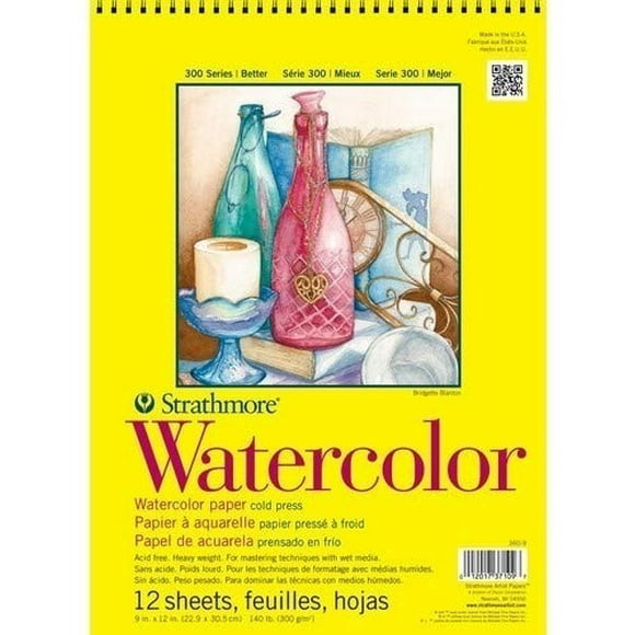Cuaderno Acuarela Strathmore Watercolor 23x30.5cm 300g 12h
