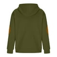 thumbnail image 7 of Dagegui Hooded Sweatshirt for Men 1/4 Zip Up V-Neck Hoodie Stylish Elbow Patch Pullover Fleece Long Sleeve Tops with Pocket Army Green XXXL, 7 of 7