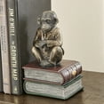 thumbnail image 2 of Danya B. Monkeys on Books Polyresin Antique Patina Finish Bookend Set of 2, 2 of 11