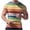 05 Yellow, variant on YueHuiYing Men's Spring/Summer Fashion Casual Loose-Fit Stretch Gym Home Wear Printed Striped T-Shirt Crew Neck Short Sleeve Top