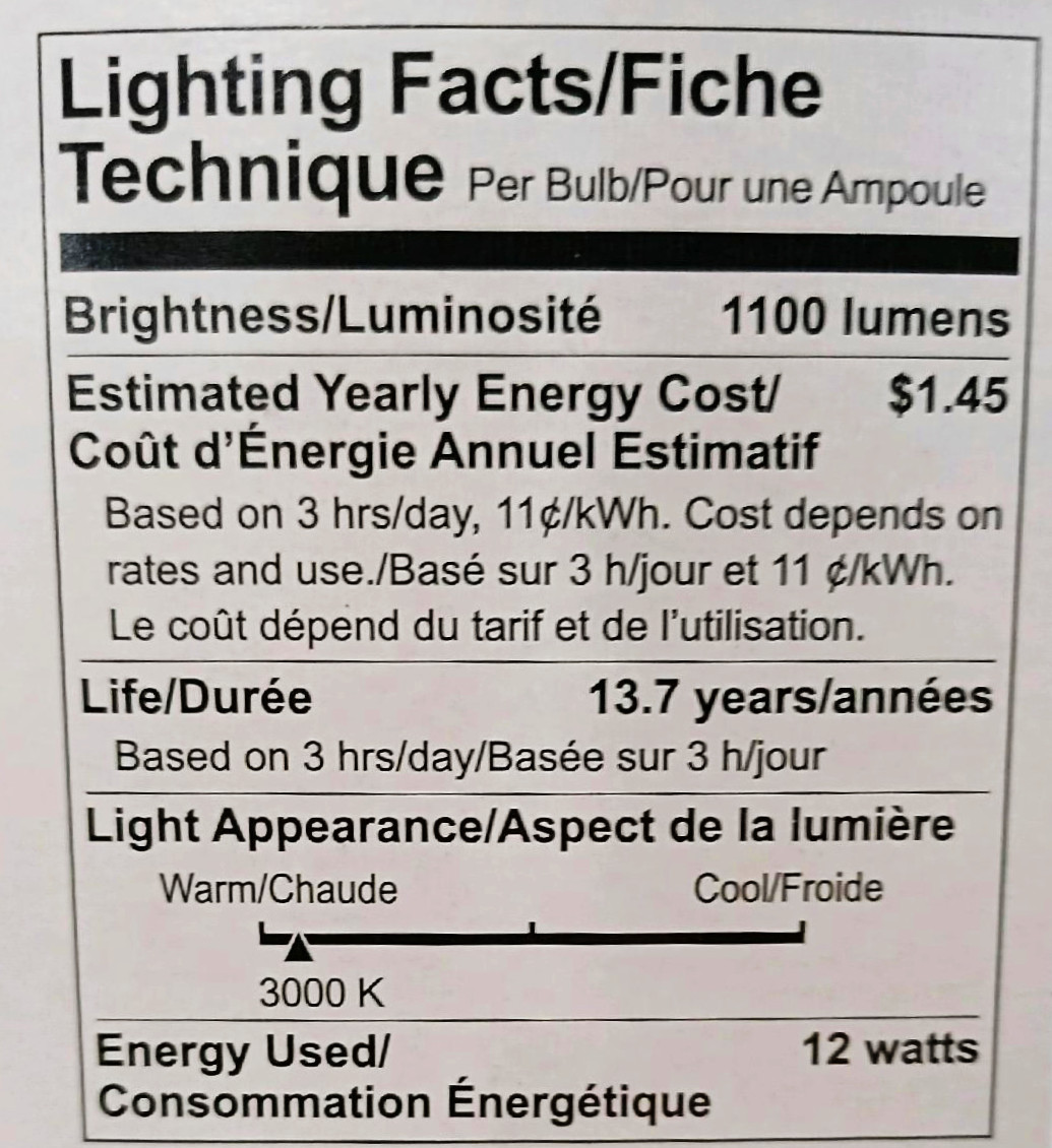 (6 bulbs) GE 38130 LED PAR20 Flood Light, 1100 Lumens, 3000K, 35 degree beam angle, Dimmable, 12 watts, 15000 hours, energy star