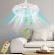 thumbnail image 4 of Hxlamzoo E27 Ceiling Fan With Lights Enclosed Low Fan Light Ceiling Light With Fan Hidden Electric Fan Delier Gimbal Lamp Three Color Dimming Summer essential, 4 of 9