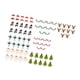 thumbnail image 2 of 240 tarjetas navideñas para copas de vino, fáciles de usar, con bonitos patrones, para decorar fiestas navideñas., 2 of 14