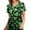 Black, variant on Luxalzxs Women St. Patrick's Day Scrub Tops Clover Print Short Sleeve V-Neck Tops Nursing Working Uniform