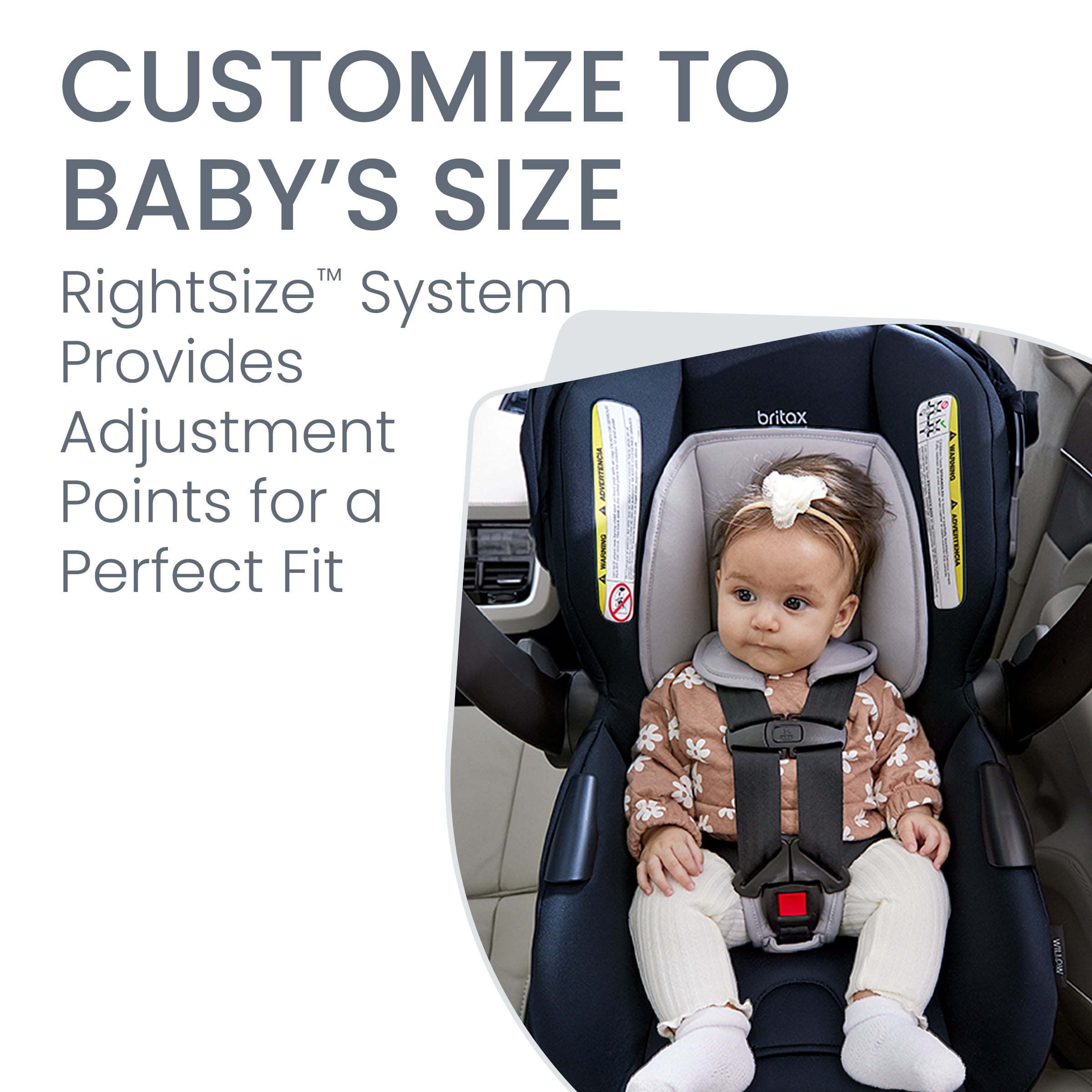 Britax Willow Brook Baby Travel System, Infant Car Seat and Stroller Combo with Aspen Base, ClickTight Technology, RightSize System and 4 Ways to Stroll, Onyx Glacier Onyx Glacier Willow Brook