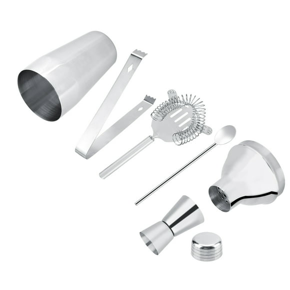 Stainless Cocktail Shaker,5PCS Stainless Steel Cocktail Cocktail Mixer Cocktail Mixer Tools Exceptional Value