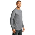 thumbnail image 4 of Port & Company Long Sleeve TShirt (PC61LS) Athletic Heather, S, 4 of 6