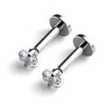 thumbnail image 3 of 2 Acero Inoxidable Zircon Cuadrado Cartílago Pendiente Labio Stud 8 Mm Yuyangstore Pendiente de acero inoxidable, 3 of 8