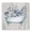 Blue Floral Bathtub Watercolor, variant on Stupell Industries Vintage Tub & Blue Florals Bath & Laundry Painting Black Framed Art Print Wall Art, 12 x 12