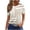 Beige, variant on Womens Summer Tops Fashion Floral Printed Crew Neck Short Sleeve Shirts Casual Loose Blouse Army Green 01 3XL