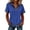 XQNR1-Blue, variant on Short Sleeve Denim Patchwork Shirts for Women Summer Tops Dressy Casual Collar Button V Neck Henley Shirt Loose Fit Work Blouse Tunic Top