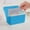 A Blue, variant on WUXIAB 3 X 5 Inch Index Card Box - Index Card Holder Notecard Note Card Holder Box Recipe Card Box,Plastic Card Case Desktop Storage Box,Plastic Storage Organizer For Home & Office Green