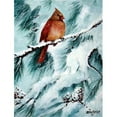 thumbnail image 1 of Carolines Treasures PJC1058GF Winters Glory Redbird 2 Northern Cardinal Flag Garden Size, 1 of 3