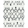 thumbnail image 2 of SAFAVIEH Berber Jilliean Geometric Shag Area Rug, Ivory/Dark Gray, 9' x 12', 2 of 12