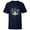 Navy, variant on Star Wars The Mandalorian and Grogu N-1 Starfighter Top View - Short Sleeve T-Shirt for Kids - Customized-White
