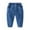 Blue, variant on FYDUU Boys Pants Trendy Trousers Baby Boys And Girls Jeans Soft Stretchy Casual Denim Pants For Toddler Kids Jeans Pants 18-24 Months