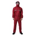 thumbnail image 3 of Chaqueta de lluvia impermeable para motocicleta, ropa de lluvia para todo el cuerpo, de doble capa, engrosada, para ciclismo, rojo, xxL Sweethay HA6115-10B, 3 of 6