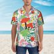 thumbnail image 2 of Fotbe Mushroom and Frogs Camisa Hawaiana para Hombre Unisex – Camisa Casual de Verano con Botones de Manga Corta de Algodón y Lino,X-Large, 2 of 7