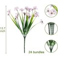 thumbnail image 2 of GRNSHTS Artificial Outdoor Flowers Violet 12 Bundles UV Resistant Fake Plastic Faux Greenery Plants for Wedding Home Garden Porch Decoration, 2 of 13