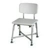 Medline Heavy-Duty Bariatric Bath Chair, Height Adjustable, White