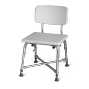 Medline Heavy-Duty Bariatric Bath Chair, Height Adjustable, White