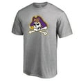 thumbnail image 2 of Men's Ash East Carolina Pirates Primary Team Logo T-Shirt, 2 of 3