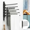 thumbnail image 1 of Homerr Bathroom Towel Rack Towel Holder Towel Rack Non Slip No Punching Strong Load Bearing Waterproof Space Saving Rustproof Wall Mount Rotating Towel Holder, 1 of 7