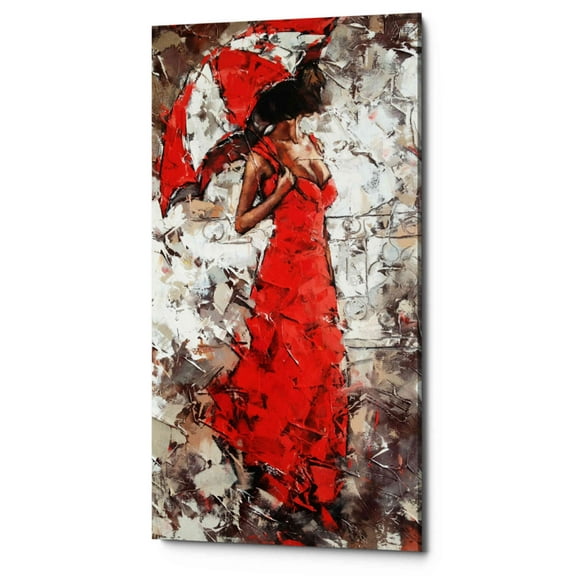 Epic Graffiti 'White Dunes 2' by Alexander Gunin, Canvas Wall Art, 12"x24"