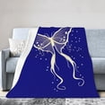 thumbnail image 1 of Fantasy Flying Butterfly Throw Blanket, Fluffy Soft Cozy Blanket Flannel Plush Microfiber Couch Throw 80"x60", 1 of 7