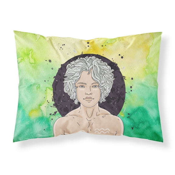 Aquarius Zodiac Sign Fabric Standard Pillowcase