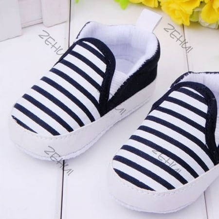 

Spring And Autumn Baby Toddler Shoes Soft Soled Baby Shoes Stripes Pattern