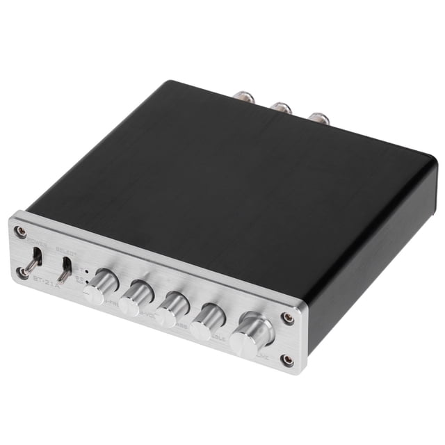 Amplificador digital de audio estéreo de alta fidelidad de 100 W CC de 12 V a 24 V, amplificador de alta potencia para el hogar