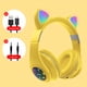 thumbnail image 1 of Monstrate Auriculares con orejas de gato con micrófono Bluetooth 5,0, auriculares inalámbricos con cancelación de ruido RGB, Gamer, adultos, niños y Cables de audio/vídeo No.05, 1 of 8