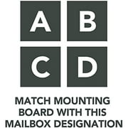 Gibraltar Mailboxes Universal Mailbox Mounting Bracket Molded Plastic Black, Mounting Bracket, PLMB0060